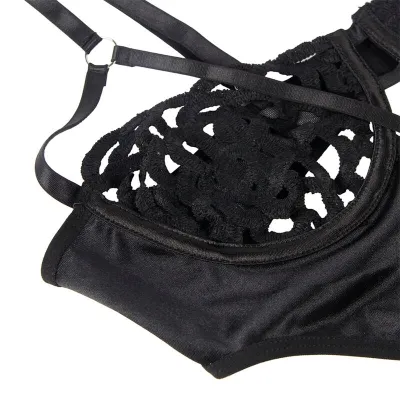Sexy Lace Bodysuit Black S/M – Subblime