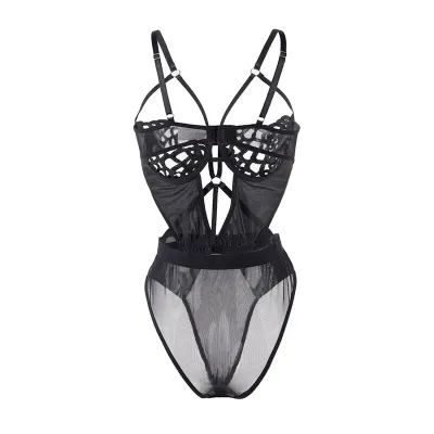Sexy Lace Bodysuit Black S/M – Subblime