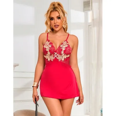 Babydoll with Red Floral Pattern L/XL – Subblime