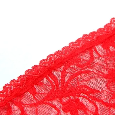 Lace Babydoll with Adjustable Straps Red S/M – Subblime