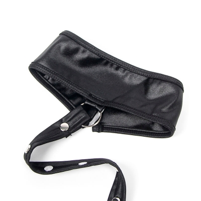 SUBBLIME - 954406 BONDAGE-BODY AUS LEDER, SCHWARZ, S/M