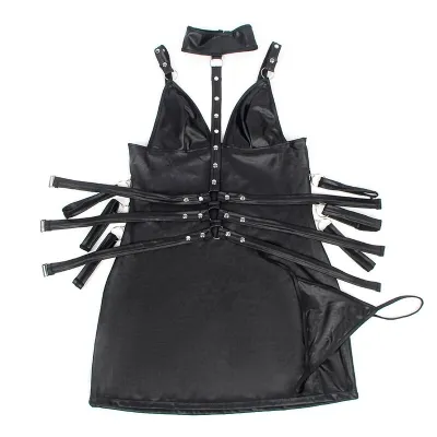 Bondage-Body Aus Leder Schwarz L/Xl – Subblime
