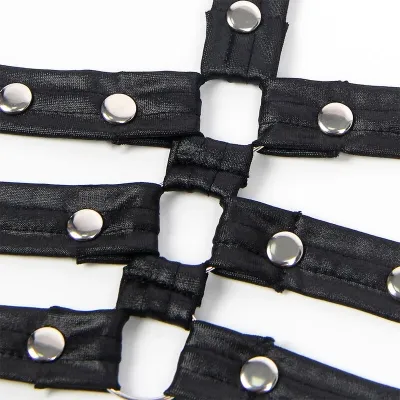 Bondage-Body Aus Leder Schwarz L/Xl – Subblime