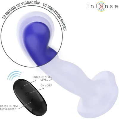 Shorty Vibrator Mit Saugnäpfen Blau Fernbedienung | Intense