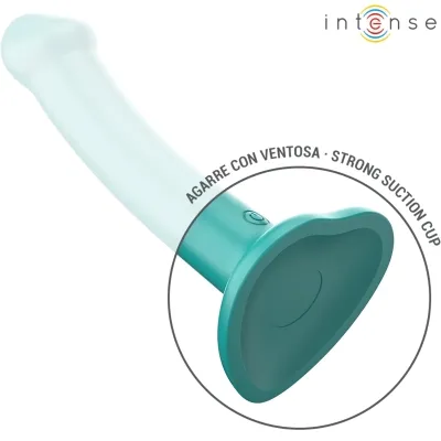 Katie Vibrator with Suction Cups, 10 Modes, Blue, Remote Control | Intense
