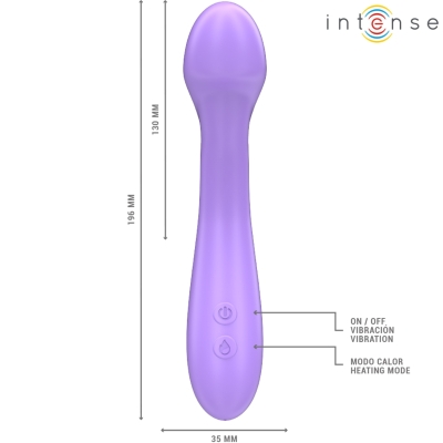 Becky Vibrator 19cm Heizbar 7 Modi Lila | Intense