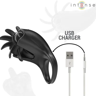 Mabel Vibration Ring 10 Modes Clitoral Stimulation Black – Intense