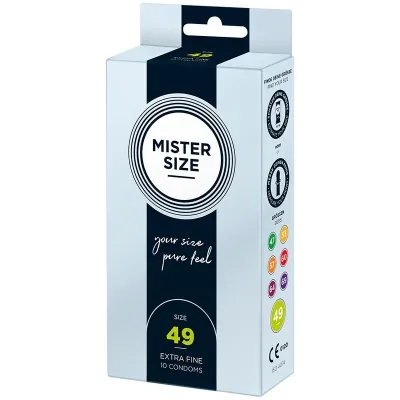 Condom size S 49 mm (10 units) – Mister Size