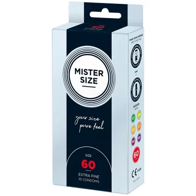Kondom Xl 60 Mm (10 Einheiten) – Mister Size