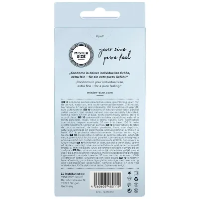 Condom L 57 mm (10 units) – Mister Size