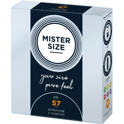 Condom L 57 mm (3 units) – Mister Size