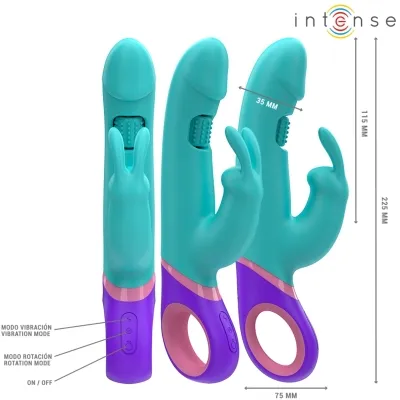 Monica Rabbit Vibrator Mit G-Spot-Stimulator Blau | Intense