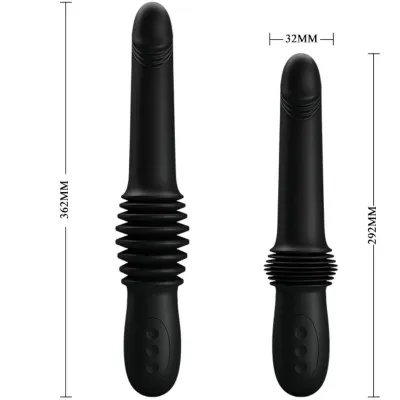 Pazuzu vibrator 3 thrust modes black | Pretty Love