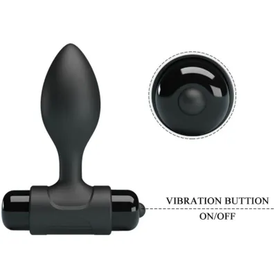 Vibra Butt 10 Modes Anal Plug Black – Pretty Love