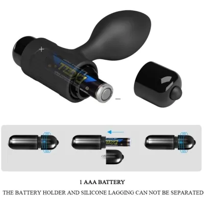 Vibra Butt 10 Modes Anal Plug Black – Pretty Love