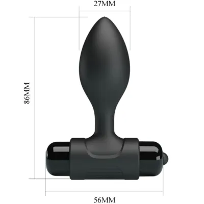 Vibra Butt 10 Modes Anal Plug Black – Pretty Love