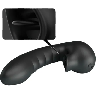 Hobgoblin Finger Vibrator 12 Modes + Clitoral Stimulation Black | Pretty Love