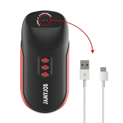 Blaze Automatischer Mundmasturbator 5 Saugband Vibrationsmodi – Jamyjob