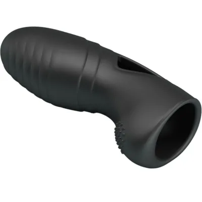 Alan Silicone Finger Vibrator Black | Pretty Love