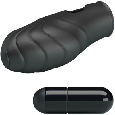 Lich Silicone Finger Vibrator Black | Pretty Love
