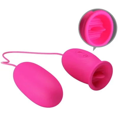 Daisy Vibro Egg + Clitoral Stimulating Tongue Pink – Pretty Love