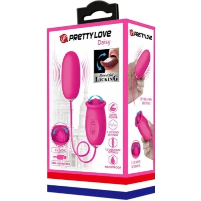Daisy Vibro Egg + Clitoral Stimulating Tongue Pink – Pretty Love
