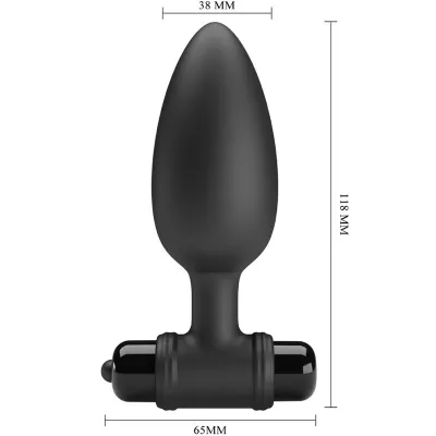 Vibra Butt Plug 2 Anal Plug 10 Modi Schwarz – Pretty Love