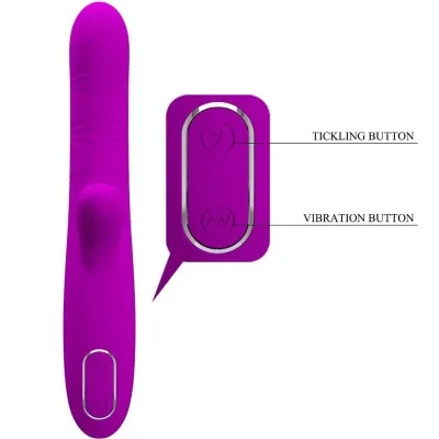 Angelique Multifunctional Vibrator + Clit Stimu Purple | Pretty Love