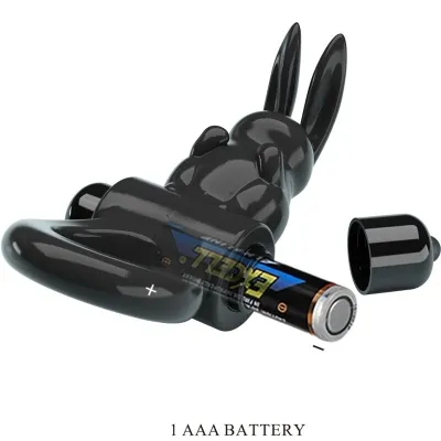 Exciting Rabbit Ring Vibrator with 10 Modes, Black – Pretty Love