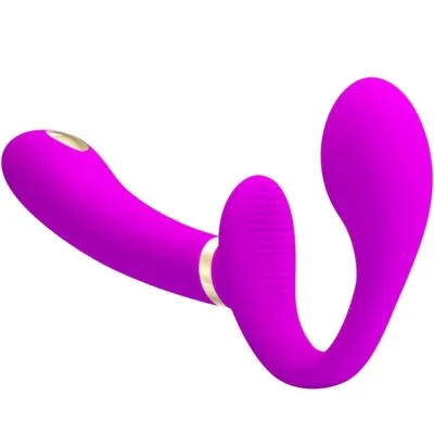 Thunderbird Doppelter Strap-On-Vibrator Lila | Pretty Love