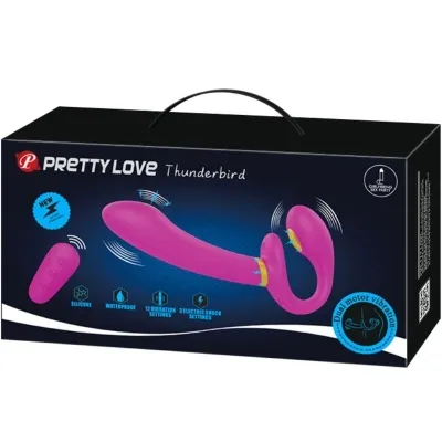 Thunderbird Doppelter Strap-On-Vibrator Lila | Pretty Love