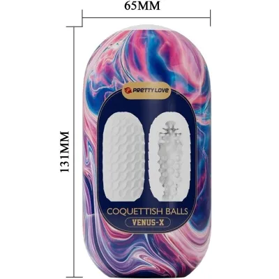Kokette Kugeln Aus Silikon Masturbator Weiss – Pretty Love
