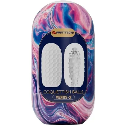 Kokette Kugeln Aus Silikon Masturbator Weiss – Pretty Love