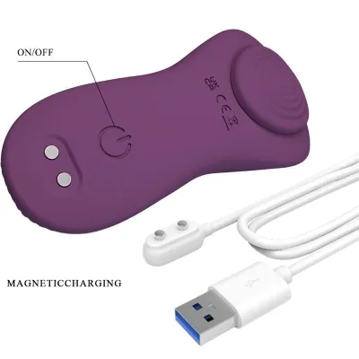 Mane Lay On Clitoris Massager 10 Modes Remote Control Purple | Pretty Love