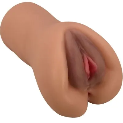 A skin-colored masturbator in the shape of a vagina.