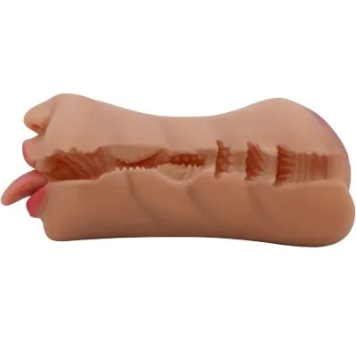 Sarah Doppelmasturbator Mund & Vagina Fleisch – Crazy Bull