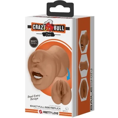 Zoey Double Masturbator Mouth & Vagina Flesh – Crazy Bull