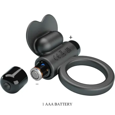 Debonaire Vibrating Ring Rabbit 10 Modes Black – Pretty Love