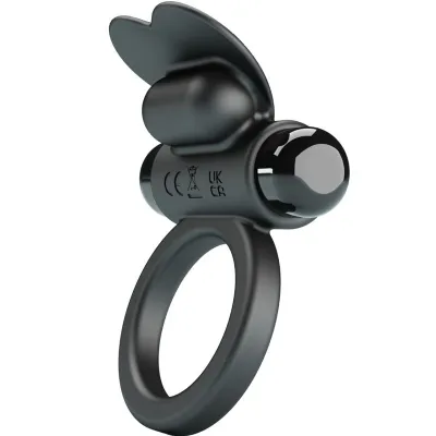 Debonaire Vibrating Ring Rabbit 10 Modes Black – Pretty Love