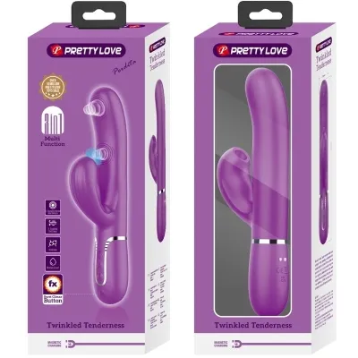 Perlita 3 In 1 Multifunctional Rabbit Vibrator Purple | Pretty Love