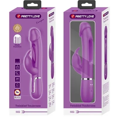 Kampas 3 In 1 Multifunktions-Rabbit-Vibrator Lila | Pretty Love