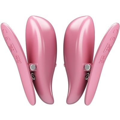 PRETTY LOVE - CAILEY NIPPELKLEMMEN 10 VIBRATIONEN FERNBEDIENUNG ROSA