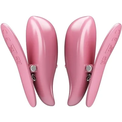 Cailey Nipple Clamps 10 Modes Remote Control Pink – Pretty Love