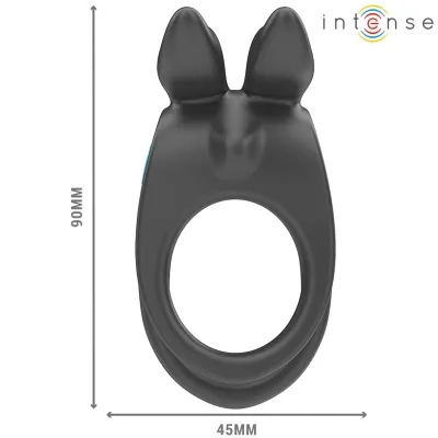 Sam Vibrator Doppel-Penisring 10 Modi Schwarz – Intense