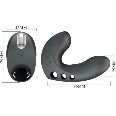 Camelia Finger Vibrator 7 Modes Black | Pretty Love