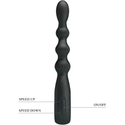 Federer anal vibrator 12 modes black | Pretty Love