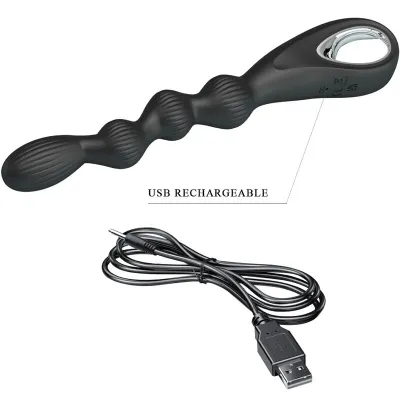 Federer anal vibrator 12 modes black | Pretty Love