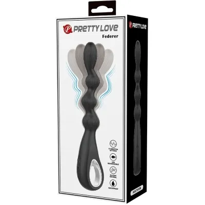 Federer anal vibrator 12 modes black | Pretty Love