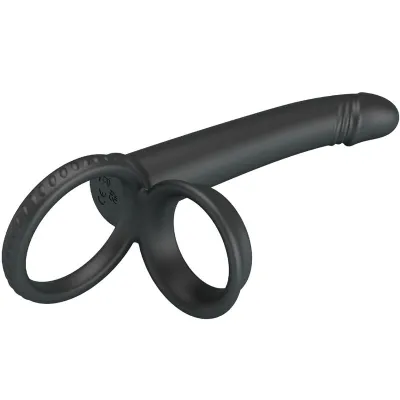 Dillion Double Penetration Cockring Black – Pretty Love