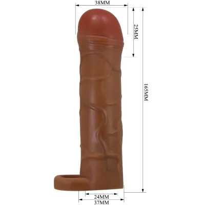 Bunion Penis Sleeve Mit 2.5cm Verlängerung Braun – Pretty Love
